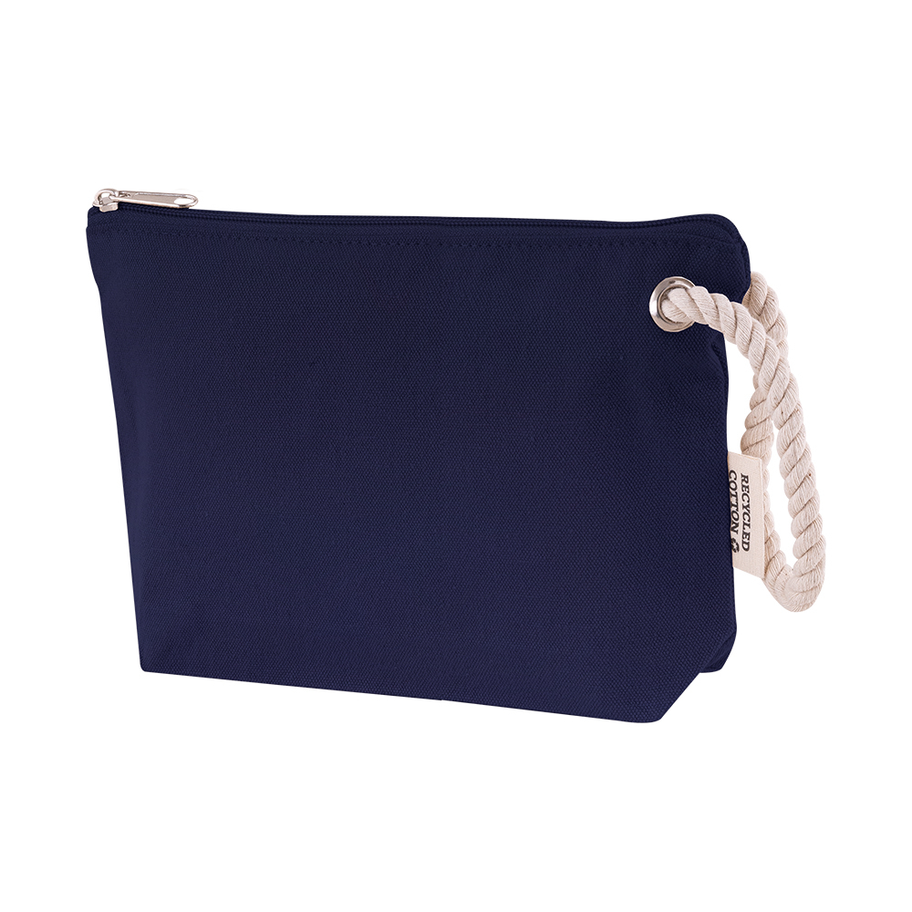 Trousse personnalisable coton recyclé 300g KAMBA Bleu marine